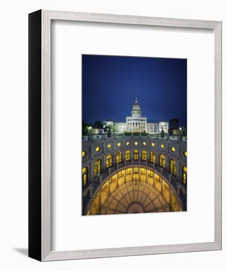 The Texas State Capitol Building in Austin, Texas.-Jon Hicks-Framed Photographic Print