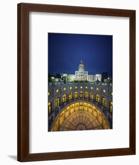 The Texas State Capitol Building in Austin, Texas.-Jon Hicks-Framed Photographic Print