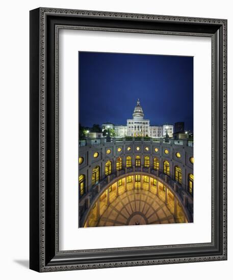 The Texas State Capitol Building in Austin, Texas.-Jon Hicks-Framed Photographic Print