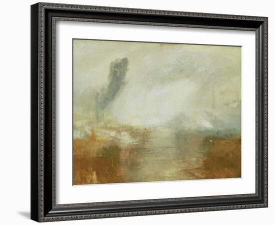 The Thames Above Waterloo Bridge-J. M. W. Turner-Framed Giclee Print