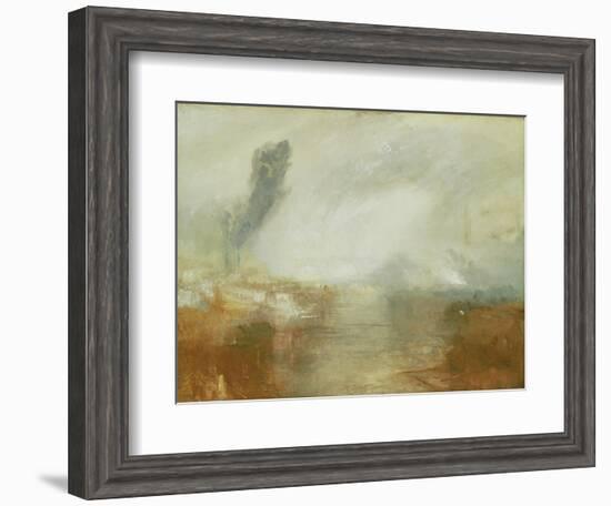 The Thames Above Waterloo Bridge-J. M. W. Turner-Framed Giclee Print