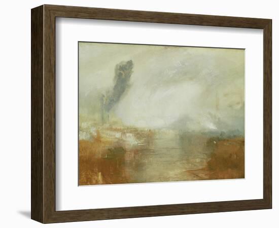 The Thames Above Waterloo Bridge-J. M. W. Turner-Framed Giclee Print