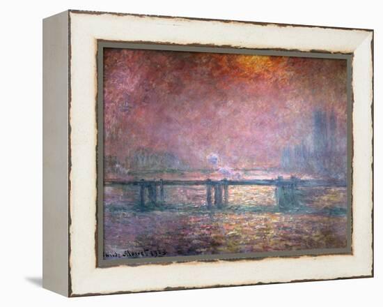 The Thames at Charing Cross, 1903-Claude Monet-Framed Premier Image Canvas