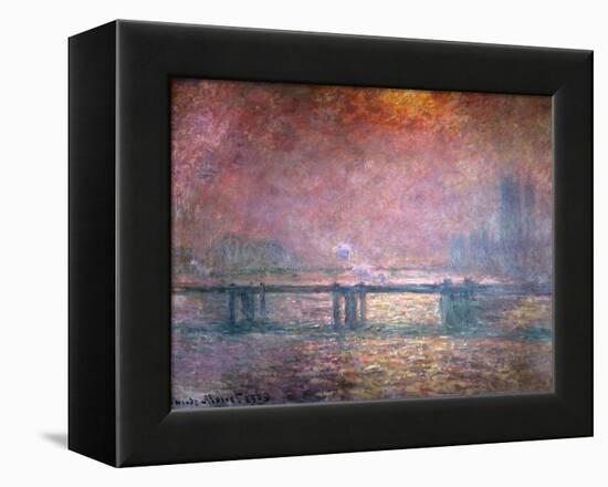 The Thames at Charing Cross, 1903-Claude Monet-Framed Premier Image Canvas