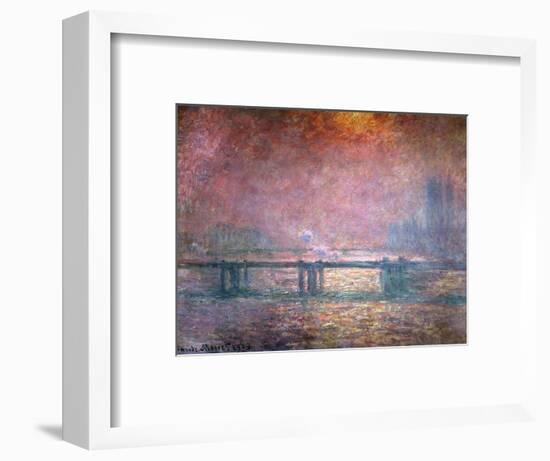 The Thames at Charing Cross, 1903-Claude Monet-Framed Premium Giclee Print