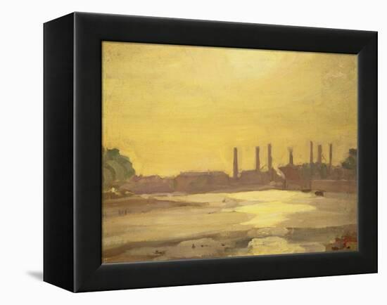 The Thames at Chelsea-Harold Gilman-Framed Premier Image Canvas