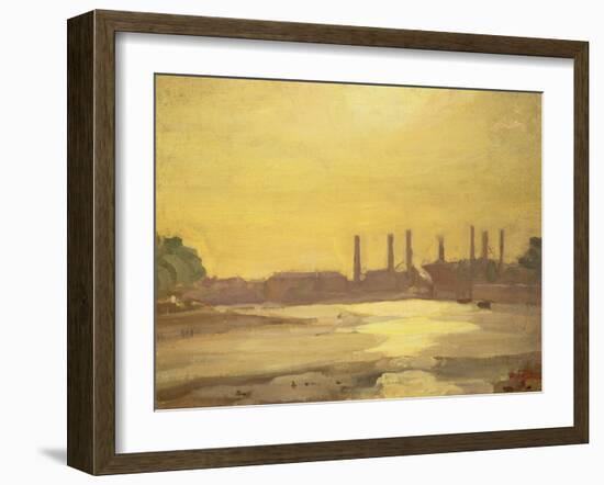 The Thames at Chelsea-Harold Gilman-Framed Giclee Print