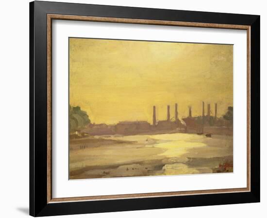 The Thames at Chelsea-Harold Gilman-Framed Giclee Print