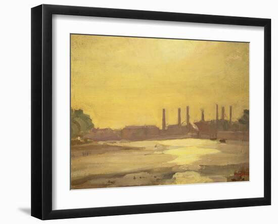 The Thames at Chelsea-Harold Gilman-Framed Giclee Print