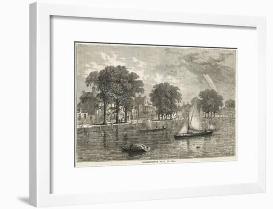 The Thames at Hammersmith Mall-null-Framed Art Print