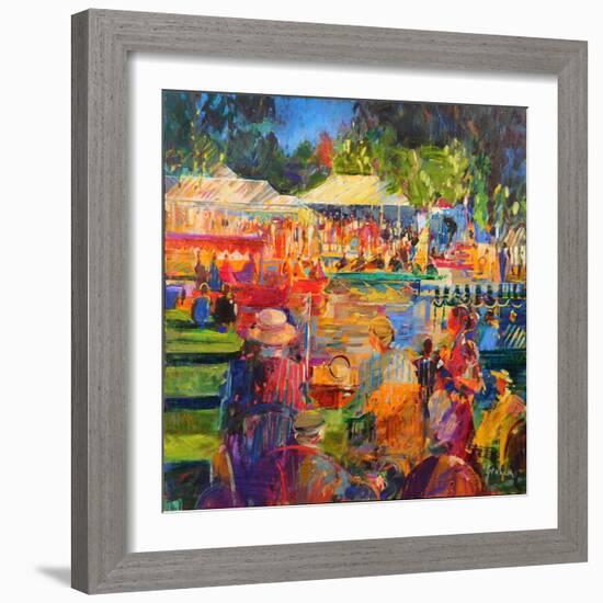 The Thames at Henley, 2020 (Oil on Canvas)-Peter Graham-Framed Giclee Print