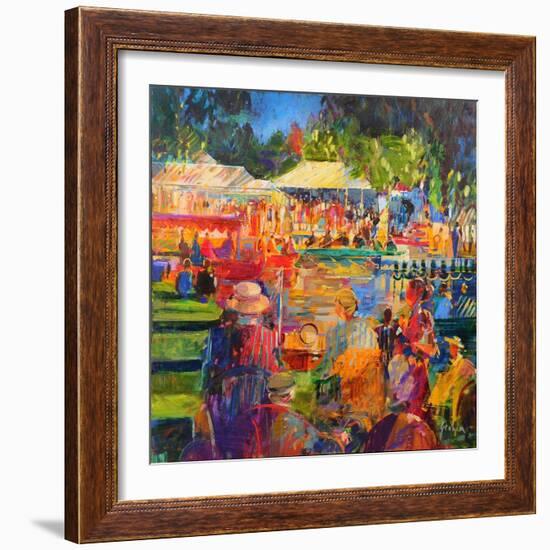 The Thames at Henley, 2020 (Oil on Canvas)-Peter Graham-Framed Giclee Print