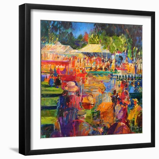 The Thames at Henley, 2020 (Oil on Canvas)-Peter Graham-Framed Giclee Print