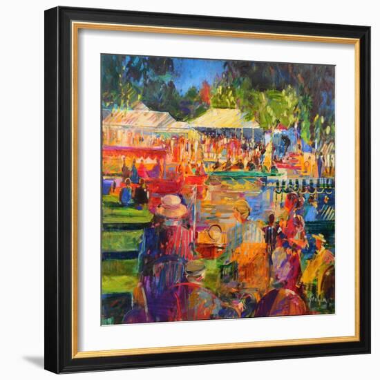 The Thames at Henley, 2020 (Oil on Canvas)-Peter Graham-Framed Giclee Print