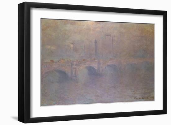 The Thames at London, Waterloo Bridge, 1903-Claude Monet-Framed Giclee Print