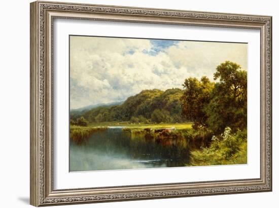 The Thames at Pangbourne-Henry Parker-Framed Giclee Print