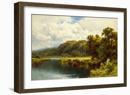 The Thames at Pangbourne-Henry Parker-Framed Giclee Print