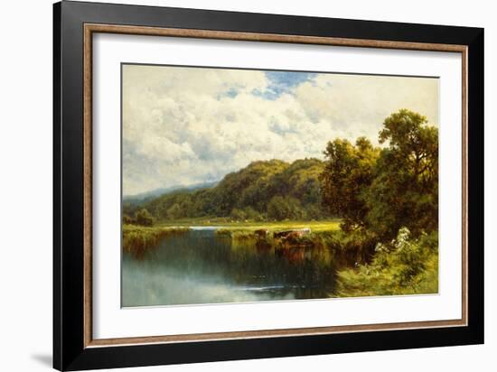 The Thames at Pangbourne-Henry Parker-Framed Giclee Print