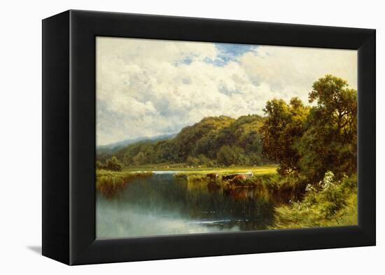 The Thames at Pangbourne-Henry Parker-Framed Premier Image Canvas