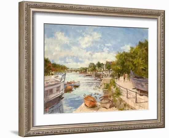 The Thames at Richmond, 2012-Christopher Glanville-Framed Giclee Print