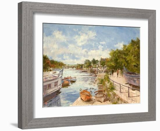 The Thames at Richmond, 2012-Christopher Glanville-Framed Giclee Print