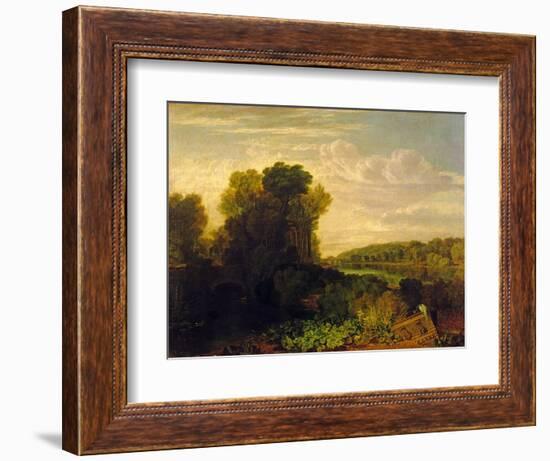 The Thames at Weybridge, c.1807-10-J. M. W. Turner-Framed Giclee Print