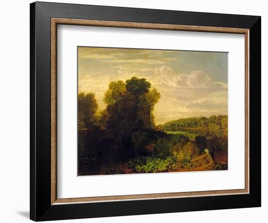 The Thames at Weybridge, c.1807-10-J. M. W. Turner-Framed Giclee Print