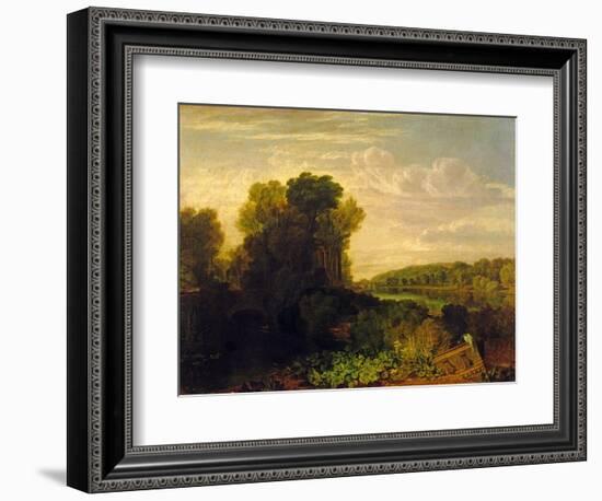 The Thames at Weybridge, c.1807-10-J. M. W. Turner-Framed Giclee Print