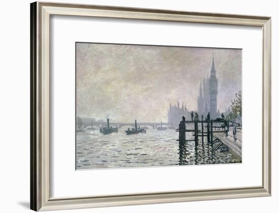 The Thames Below Westminster, 1871-Claude Monet-Framed Giclee Print