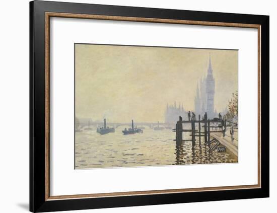 The Thames Below Westminster-Claude Monet-Framed Giclee Print