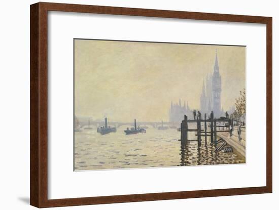 The Thames Below Westminster-Claude Monet-Framed Giclee Print