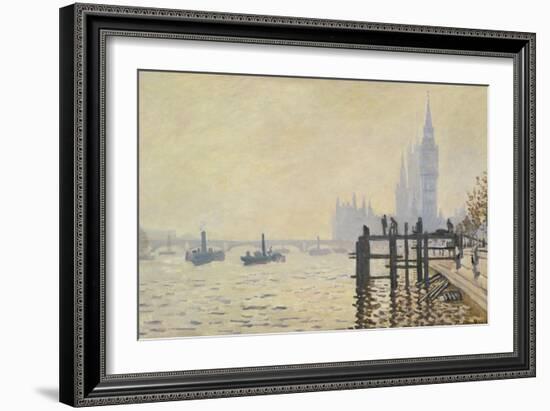 The Thames Below Westminster-Claude Monet-Framed Giclee Print