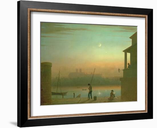 The Thames by Moonlight-Theo Van Doesburg-Framed Giclee Print