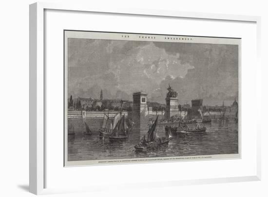 The Thames Embankment-null-Framed Giclee Print