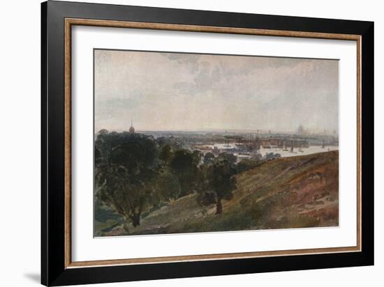 'The Thames from Greenwich Hill', c1820-Peter De Wint-Framed Giclee Print