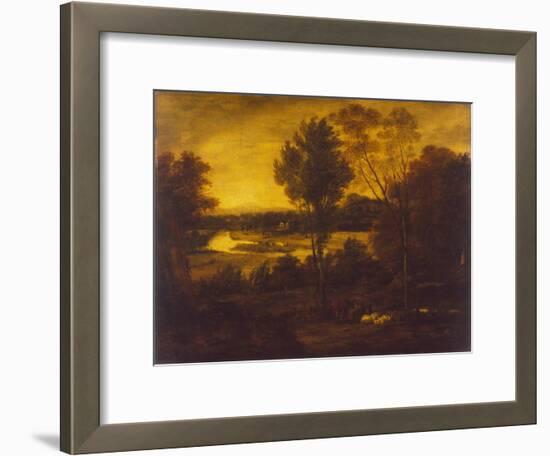 The Thames from Richmond Hill-Joshua Reynolds-Framed Giclee Print