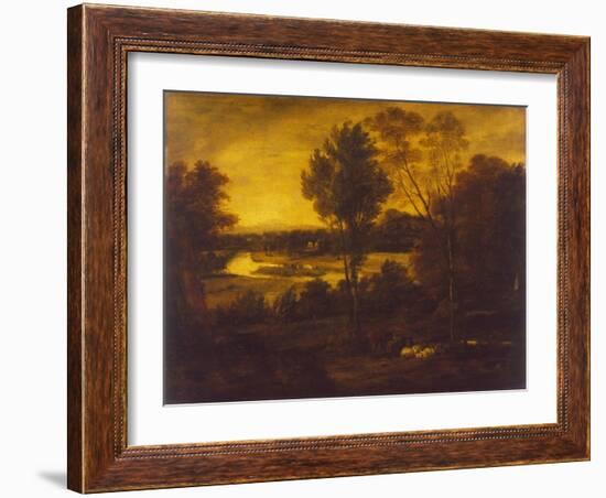 The Thames from Richmond Hill-Joshua Reynolds-Framed Giclee Print