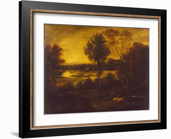 The Thames from Richmond Hill-Joshua Reynolds-Framed Giclee Print