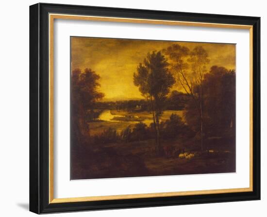 The Thames from Richmond Hill-Joshua Reynolds-Framed Giclee Print