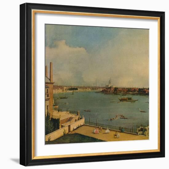 'The Thames from Richmond House', 1746-Canaletto-Framed Giclee Print