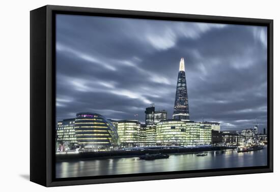 The Thames in Southwark with City Hall, More London Riverside, London, England, UK-Alex Robinson-Framed Premier Image Canvas