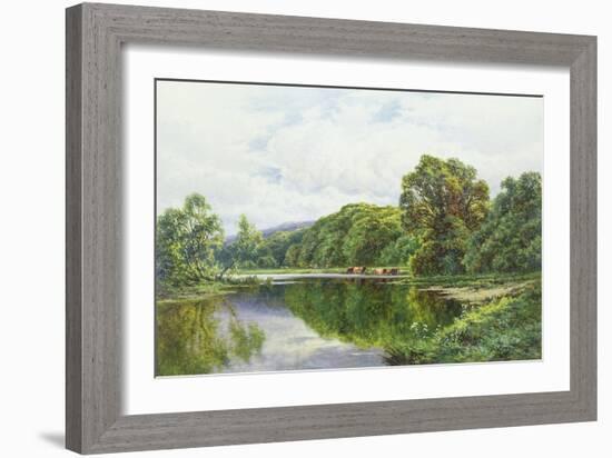 The Thames Near Henley-Henry Parker-Framed Giclee Print