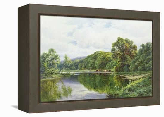 The Thames Near Henley-Henry Parker-Framed Premier Image Canvas