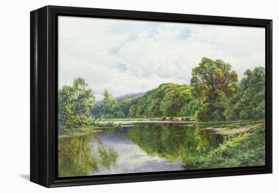 The Thames Near Henley-Henry Parker-Framed Premier Image Canvas