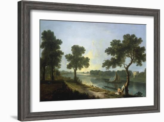 The Thames near Marble Hill, Twickenham-Richard Wilson-Framed Giclee Print