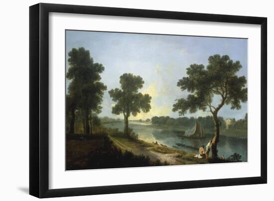 The Thames near Marble Hill, Twickenham-Richard Wilson-Framed Giclee Print