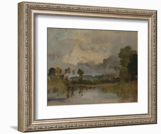 The Thames Near Windsor-J. M. W. Turner-Framed Giclee Print