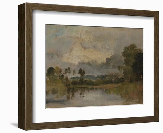 The Thames Near Windsor-J. M. W. Turner-Framed Giclee Print