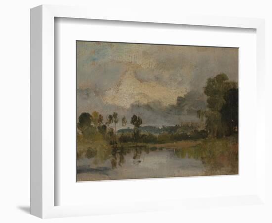 The Thames Near Windsor-J. M. W. Turner-Framed Giclee Print