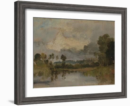 The Thames Near Windsor-J. M. W. Turner-Framed Giclee Print